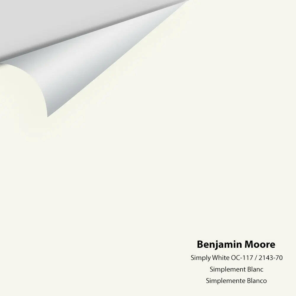 Benjamin Moore - Simply White 2143-70 / OC-117 Colour Sample Benjamin Moore - Simply White 2143-70 / OC-117 Colour Sample